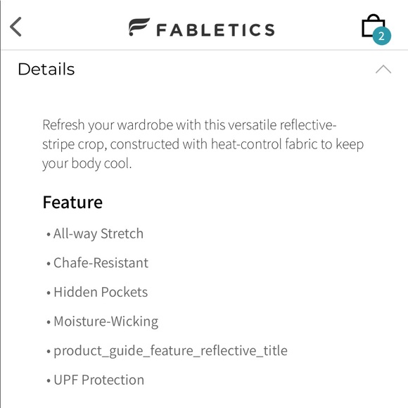 Small Fabletics leggings with pockets, mesh, high-waisted. - Picture 4 of 7